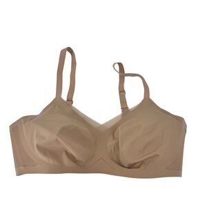 Honeylove Silhouette Bra Tan Nude Wireless Seamless Size Large Fits 38B/C
